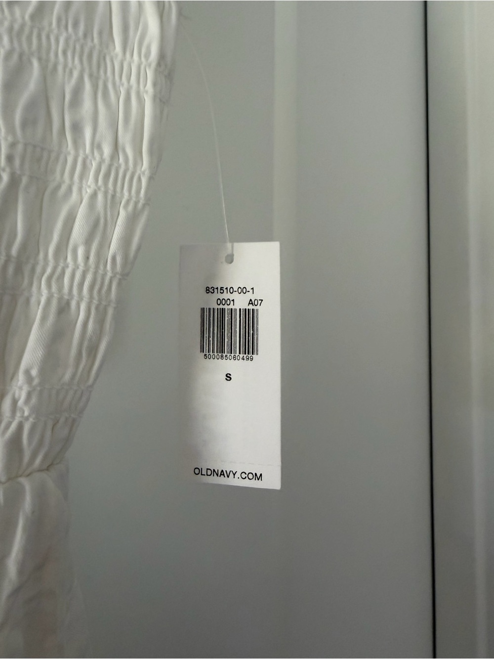 Old Navy White Maxi Sundress with Smocked Bodice - Picture 4 of 4
